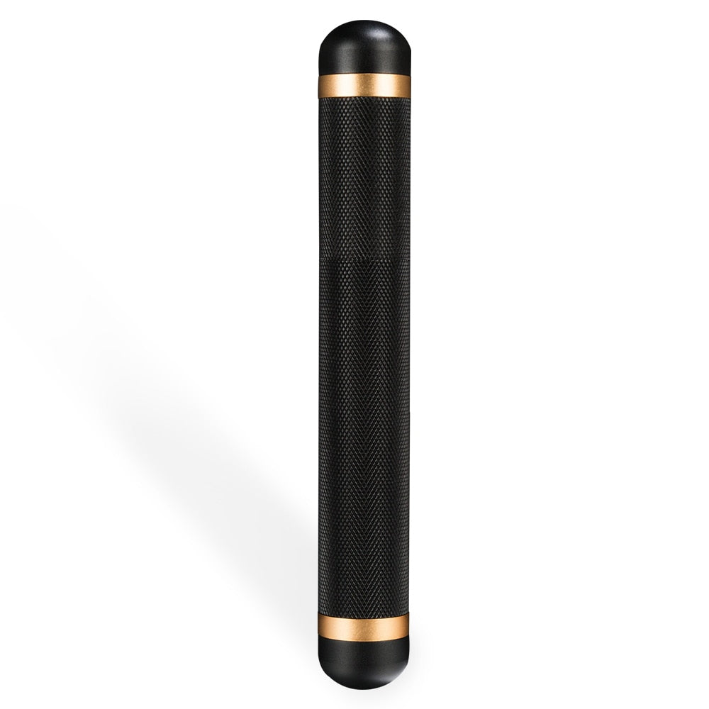 Aviation Black and Gold Aluminum Travel Tube with Gift Box