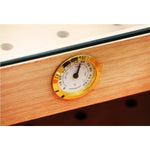 Glass Cover Humidor with Humidifier Hygrometer Holds 100