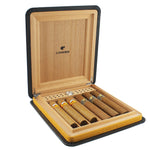 Fine Portable Leather Cedarwood Case Humidor with Hygrometer