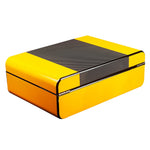 Yellow Travel Humidor with Hygrometer Humidifier