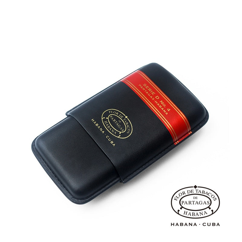 Partagas Serie D No.4 Leather Case with Cutter and Gift Box