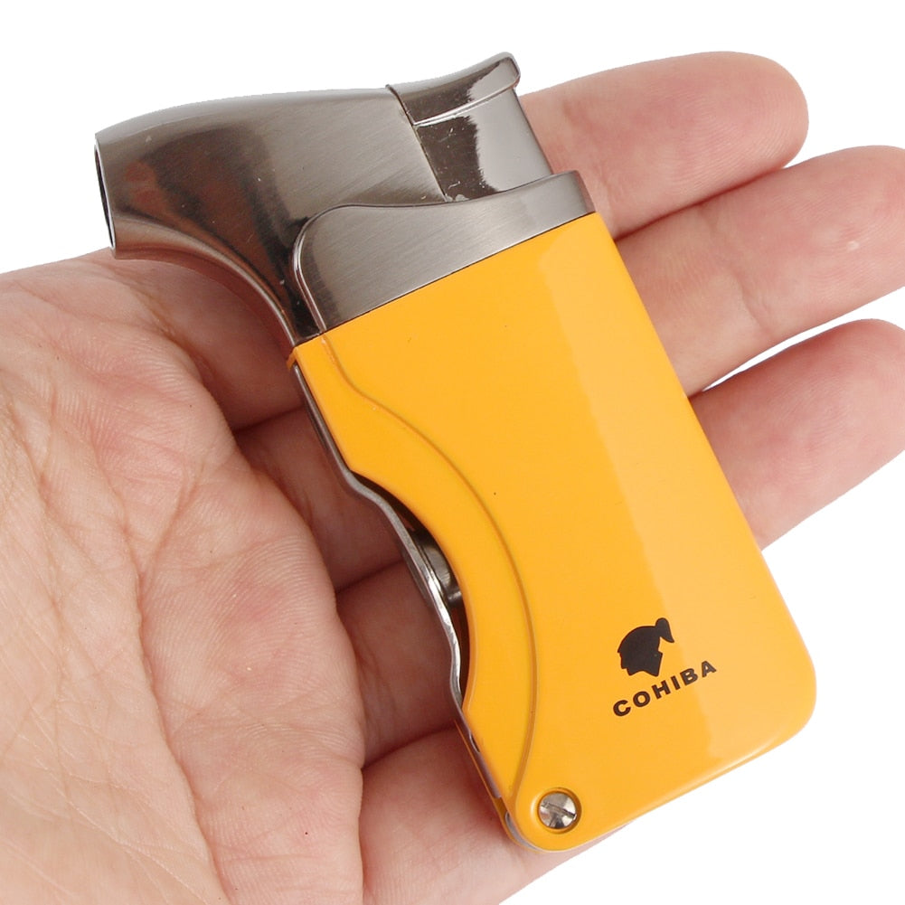 Windproof Metal Lighter With 2 Size Punch and Gift Box