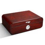 Elegant Piano Finish Vintage Humidor with Hygrometer Humidifier