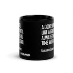 Black Glossy Mug. Quote 3 . Lover