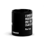 Black Glossy Mug. Quote 4. Moderation