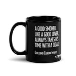 Black Glossy Mug. Quote 3 . Lover