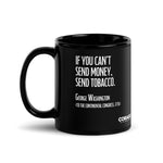 Black Glossy Mug. Quote 5. Money