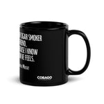 Black Glossy Mug. Quote 2. Friends