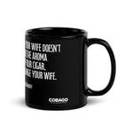 Black Glossy Mug. Quote 7. Wife