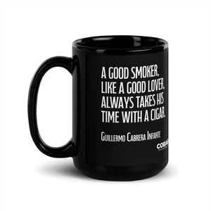 Black Glossy Mug. Quote 3 . Lover