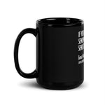 Black Glossy Mug. Quote 5. Money