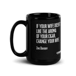 Black Glossy Mug. Quote 7. Wife