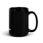 Black Glossy Mug. Quote 5. Money