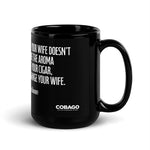 Black Glossy Mug. Quote 7. Wife