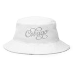 Embroidered Cobago White Bucket Hat