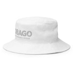 Embroidered Brand White Bucket Hat