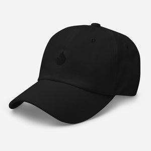 Embroidered Black Candela on Black Unisex Dad hat