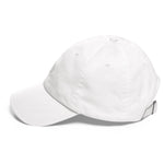 Embroidered White Candela on White Unisex Dad hat