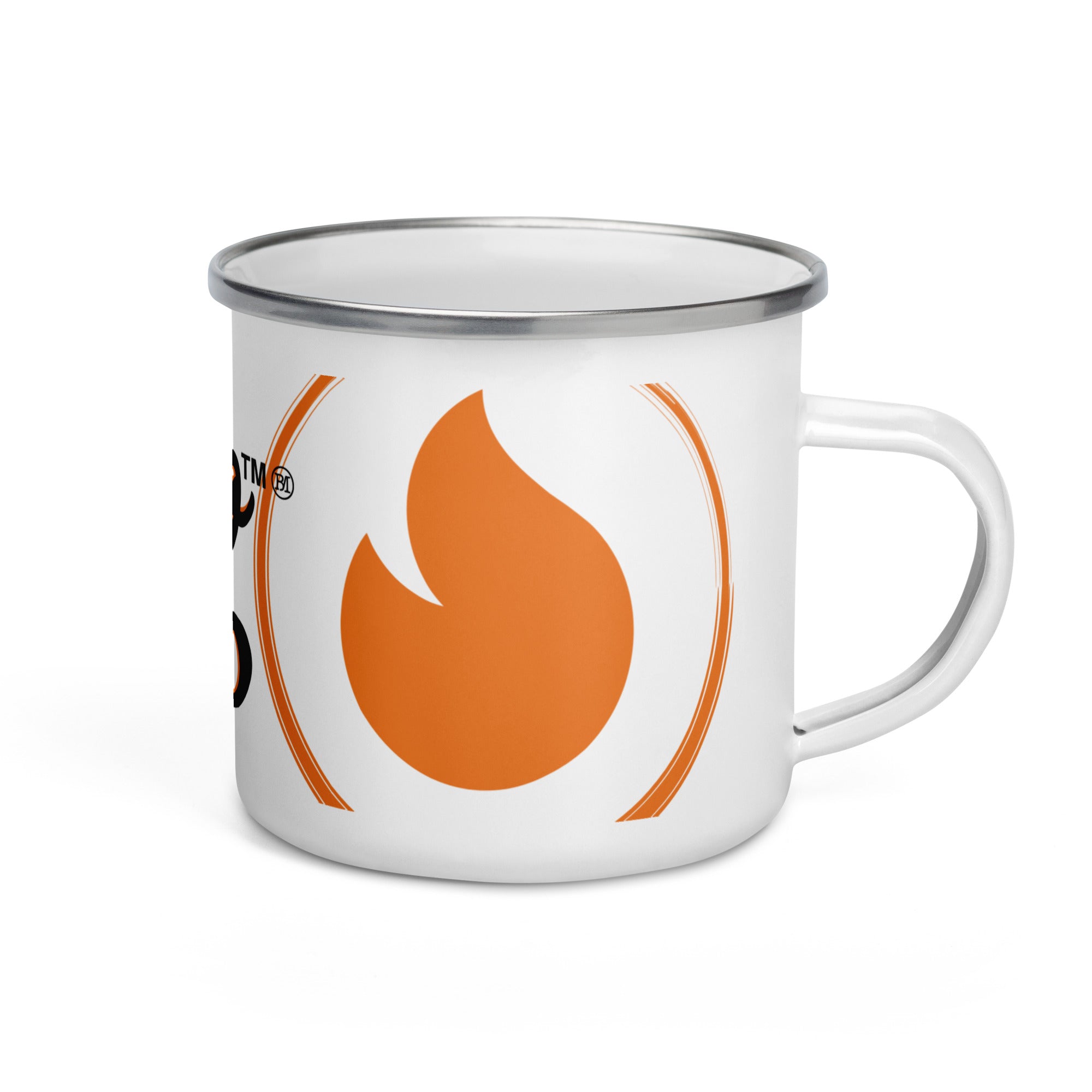 Orange Candela Enamel Mug