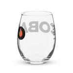 Quote Vices Branded Stemless Wine Glass