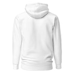 Embroidered White Candela Unisex Hoodie