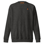 Embroidered Orange Candela Unisex Premium Sweatshirt