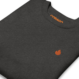 Embroidered Orange Candela Unisex Premium Sweatshirt