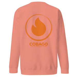 Embroidered Orange Stroke CandelaUnisex Premium Sweatshirt