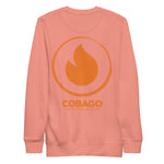 Embroidered Orange Stroke CandelaUnisex Premium Sweatshirt