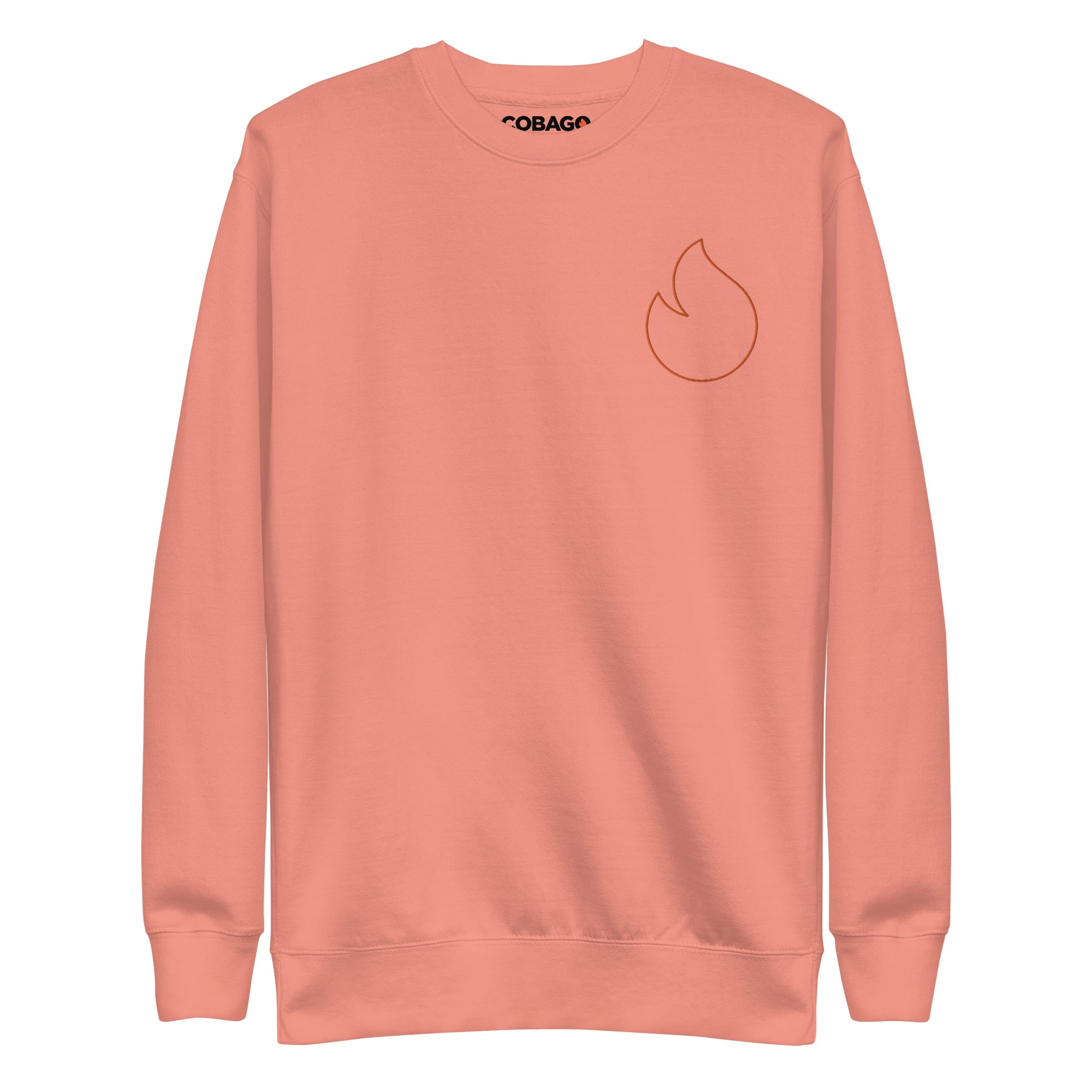 Embroidered Orange Stroke CandelaUnisex Premium Sweatshirt