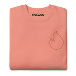 Embroidered Orange Stroke CandelaUnisex Premium Sweatshirt