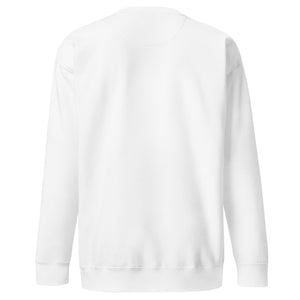 Embroidered White Stroke Candela Unisex Premium Sweatshirt