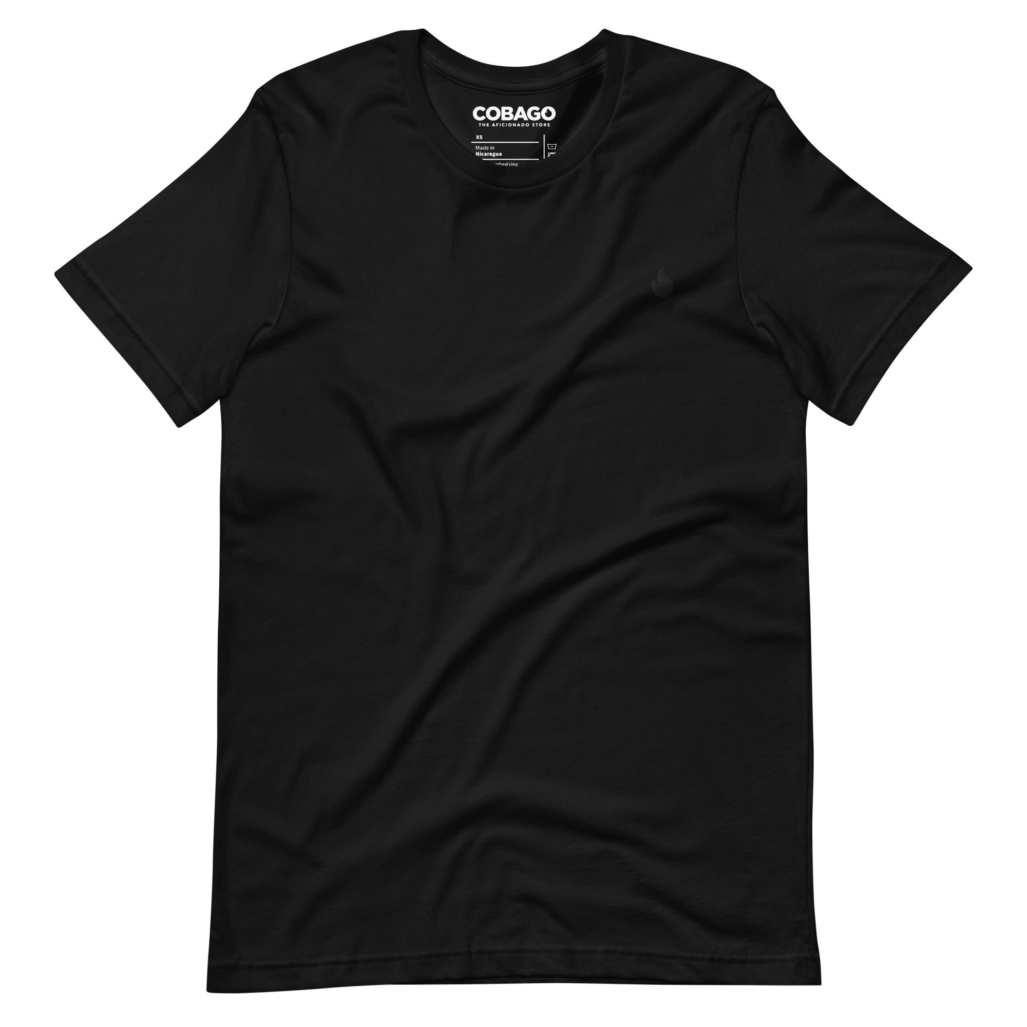 Embroidered Black Candela on Black Unisex t-shirt