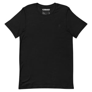 Embroidered Black Candela on Black Unisex t-shirt