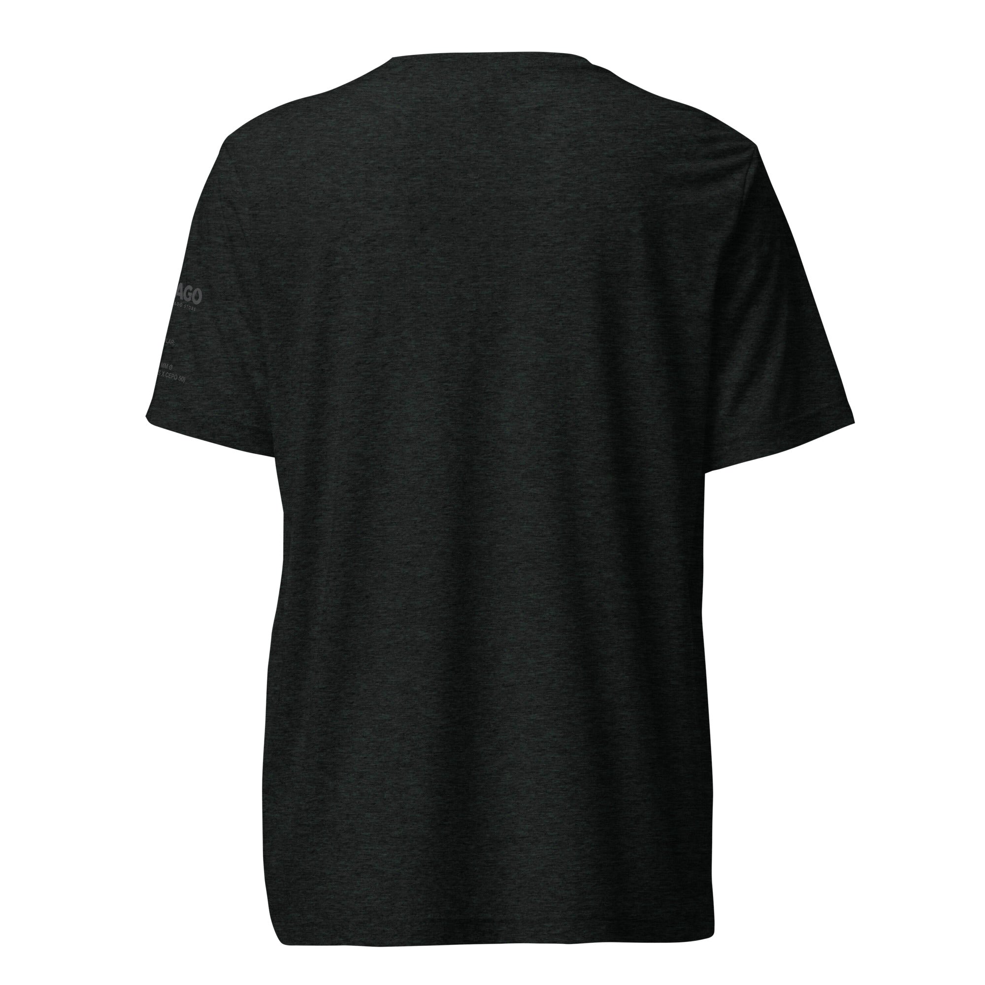 Autentico Black Charcoal Tri-blend Short sleeve t-shirt