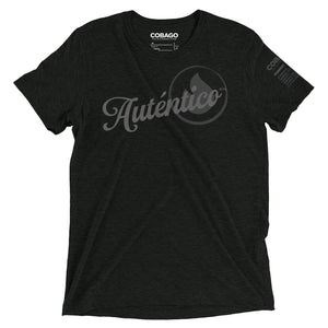 Autentico Black Charcoal Tri-blend Short sleeve t-shirt