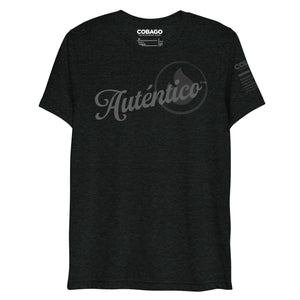 Autentico Black Charcoal Tri-blend Short sleeve t-shirt