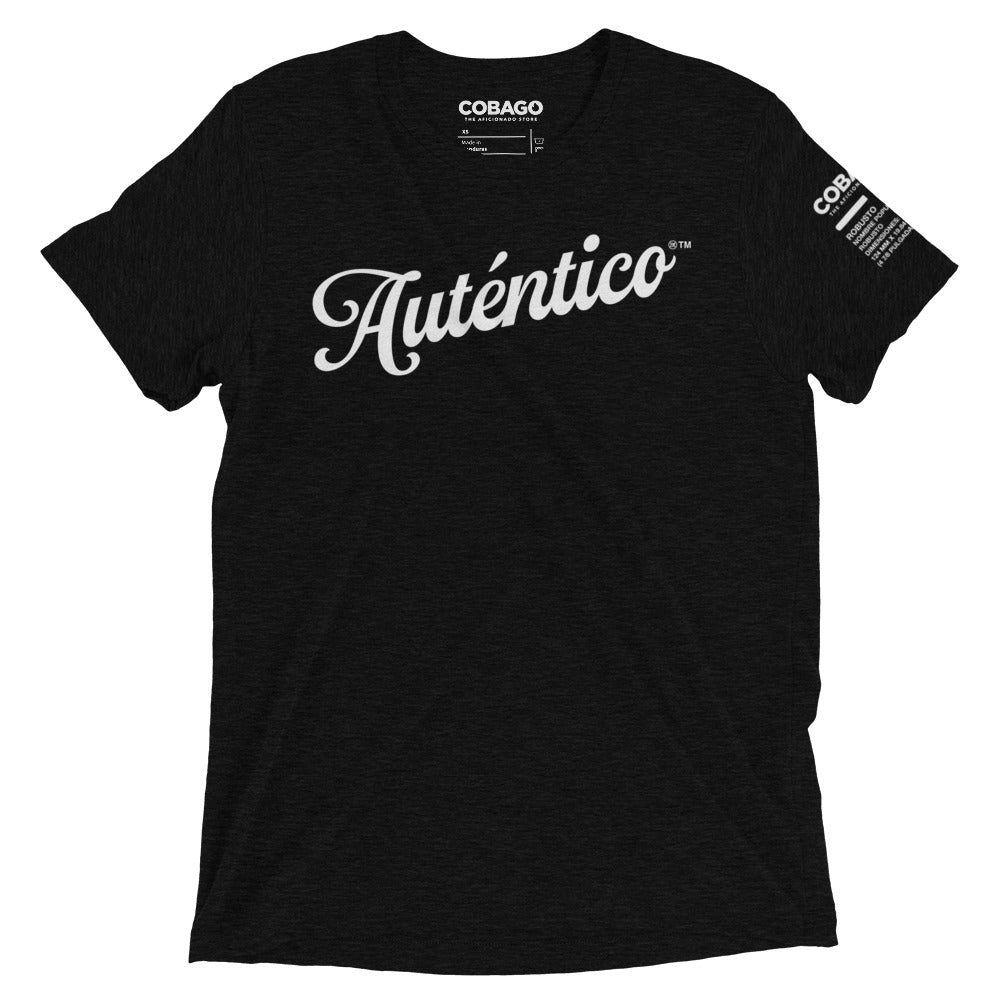 Autentico Solid Black Short Sleeve T-shirt