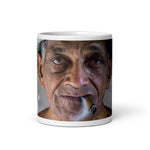 Enjoy. (veguero) White glossy mug