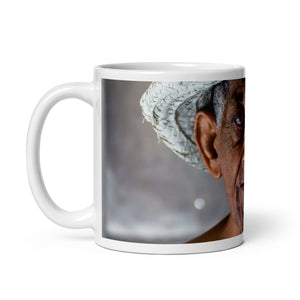 Enjoy. (veguero) White glossy mug