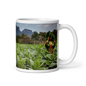 The Crop. White glossy mug