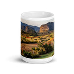 The Valley White glossy mug