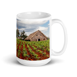 The House. White glossy mug