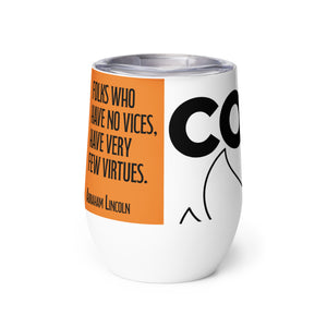 Cobago Quote. Vices. Wine tumbler