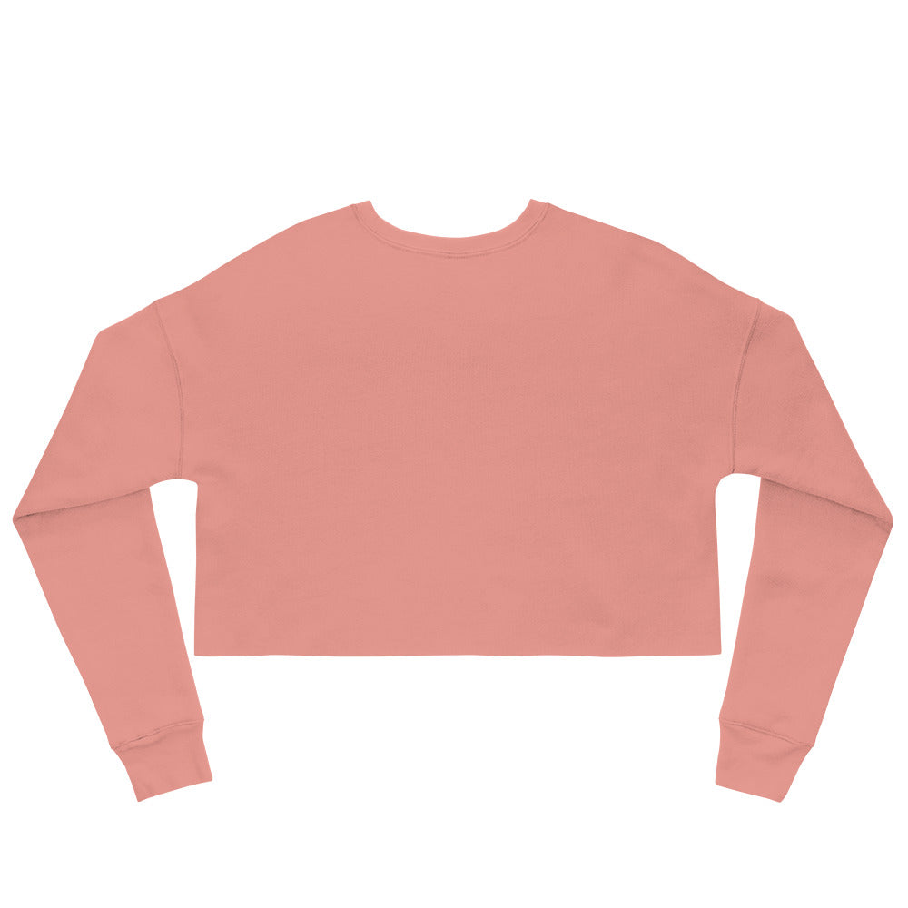 Embroidered Atrevida Crop Sweatshirt