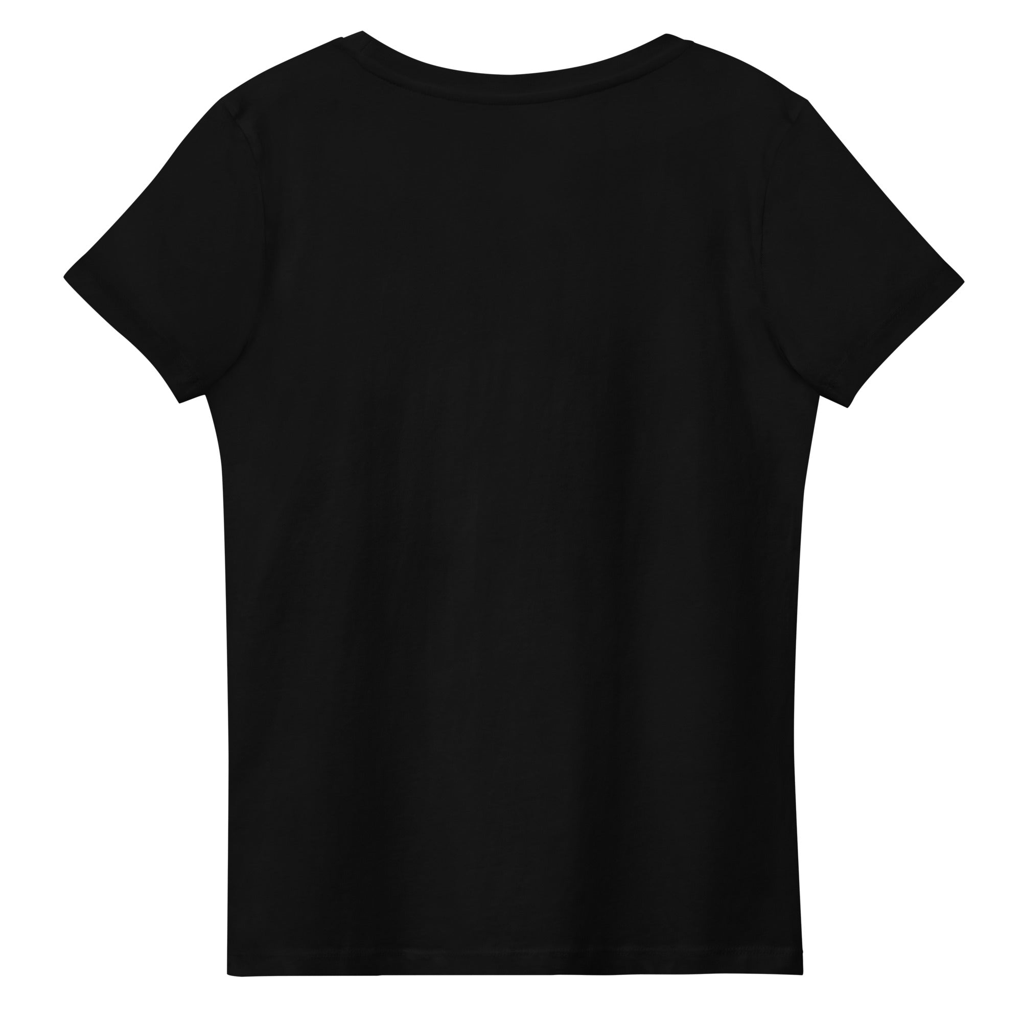 Embroidered Black Candela Women's fitted eco tee