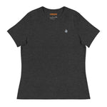 Embroidered Gray Candela Women's Relaxed T-Shirt