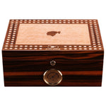 Double Layer Luxury Piano Finish Humidor with Humidifier Hygrometer