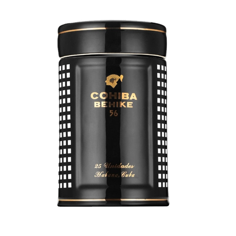 Behike 56 Luxury Black Ceramic Humidor Tube