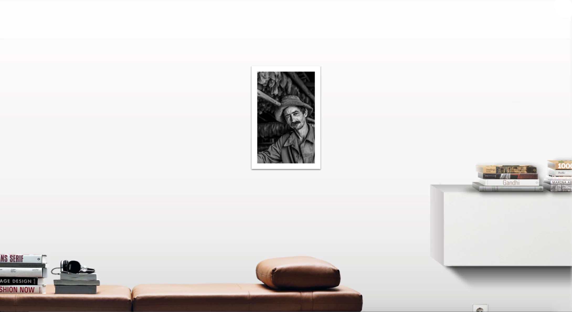 Fine Art Photography. Black & White Print. Tabaquero Portrait